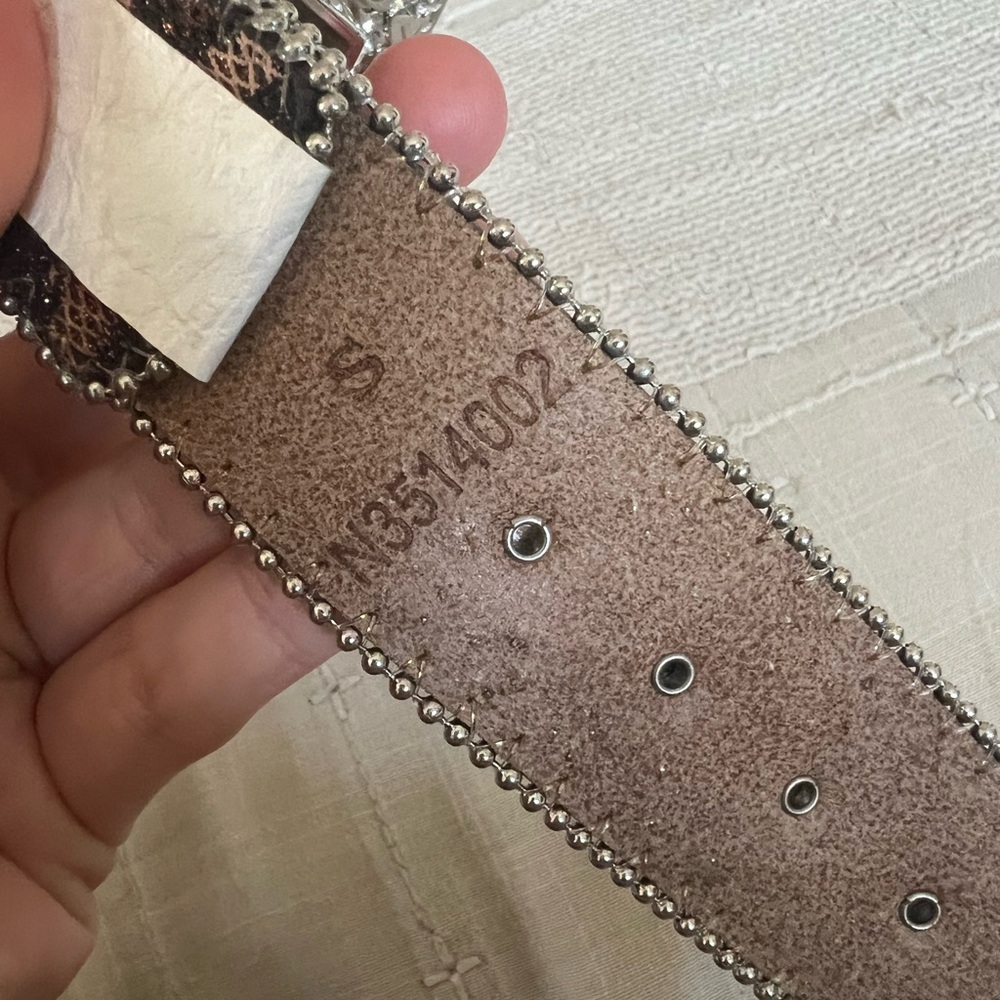 Blazin Roxx Leopard Print Belt with Silver Accents - Picture 4 of 4
